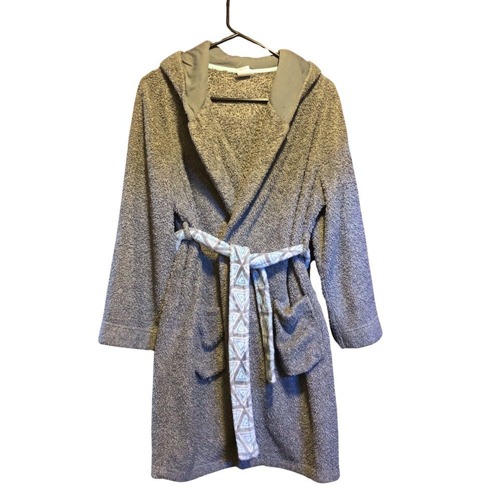 Boys Cat & Jack Gray Hooded “Yeti” Robe - Size L 12/14